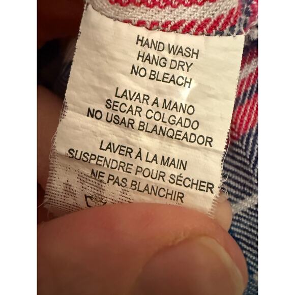 Rails Hunter Plaid Flannel Button Up Shirt in White Pink and Blue M - Picture 7 of 10